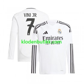 Real Madrid Vinicius Junior 7 Hjemme Fotballdrakt 2024/25 Langermet